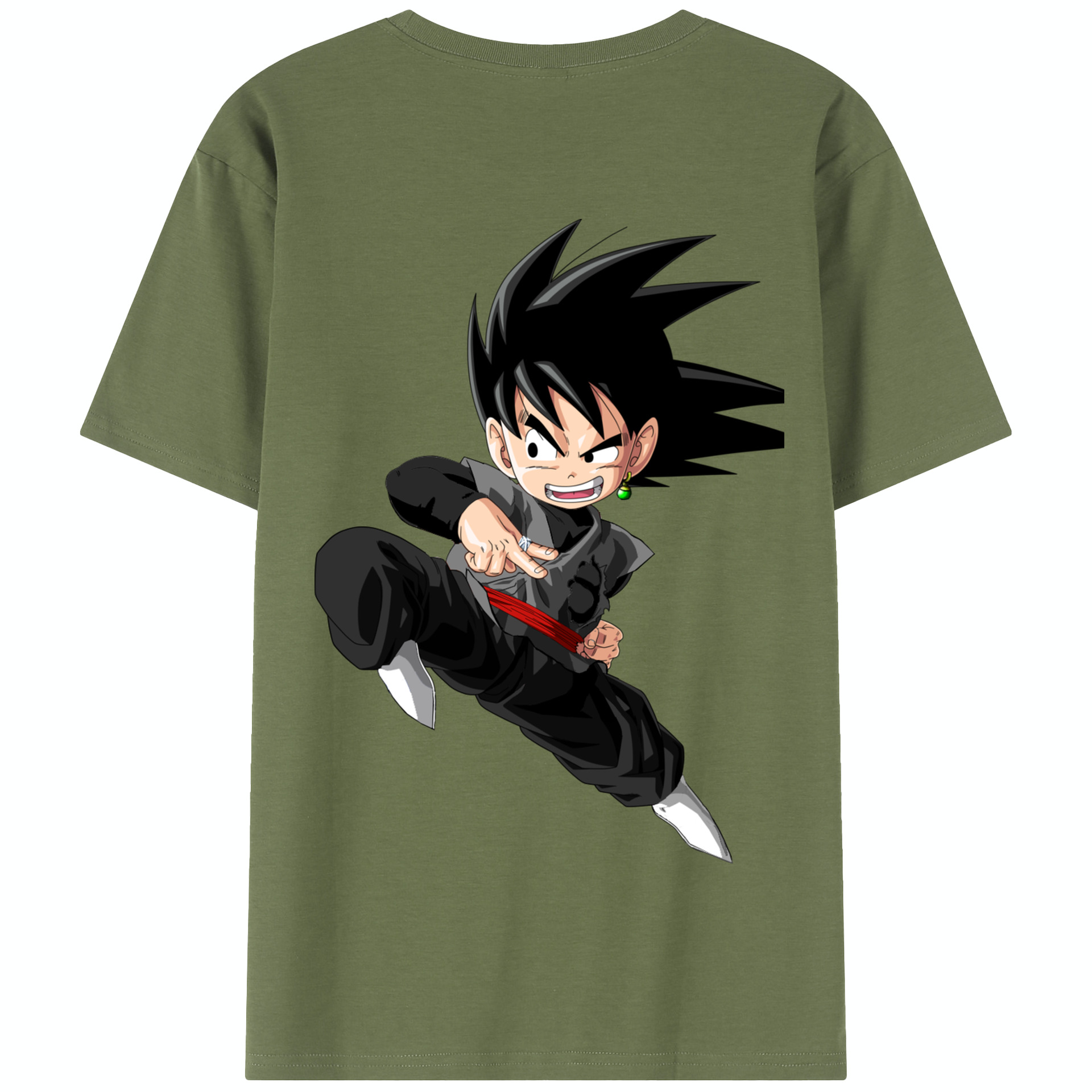 （画像用） ドラゴンボール 孫悟空（そん ごくう）Son Goku カカロット DRAGON BALL Kakarotto 綿100％半袖Tシャツ（背面プリント）